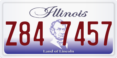 IL license plate Z847457