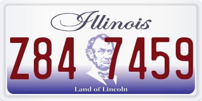 IL license plate Z847459