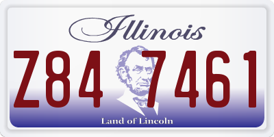 IL license plate Z847461
