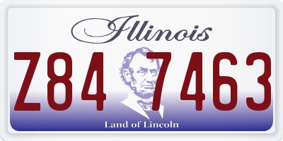 IL license plate Z847463