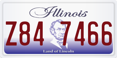 IL license plate Z847466