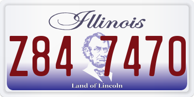 IL license plate Z847470