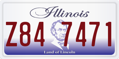 IL license plate Z847471