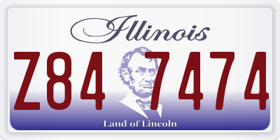IL license plate Z847474
