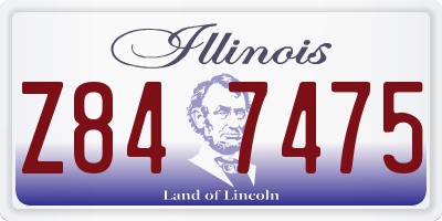 IL license plate Z847475