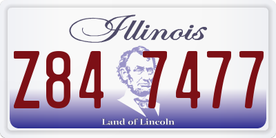 IL license plate Z847477