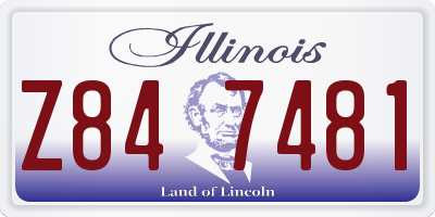 IL license plate Z847481