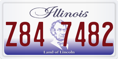 IL license plate Z847482