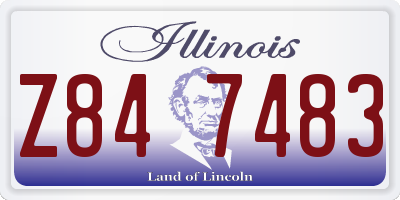 IL license plate Z847483