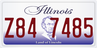 IL license plate Z847485