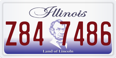 IL license plate Z847486