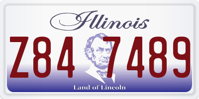 IL license plate Z847489
