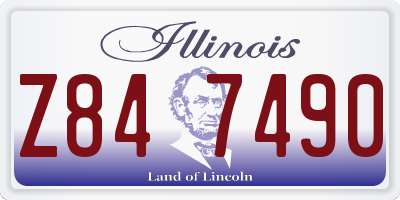 IL license plate Z847490
