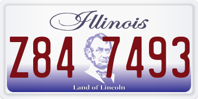IL license plate Z847493