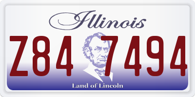 IL license plate Z847494