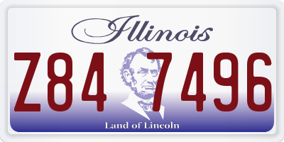 IL license plate Z847496