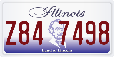 IL license plate Z847498