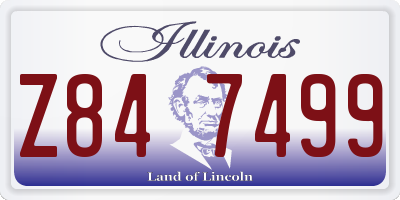 IL license plate Z847499
