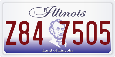 IL license plate Z847505