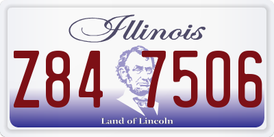 IL license plate Z847506