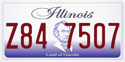 IL license plate Z847507