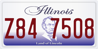 IL license plate Z847508