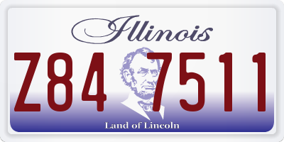 IL license plate Z847511