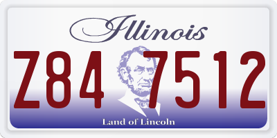 IL license plate Z847512