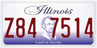 IL license plate Z847514