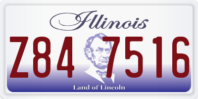 IL license plate Z847516