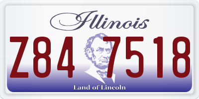 IL license plate Z847518
