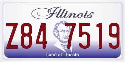IL license plate Z847519