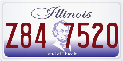 IL license plate Z847520