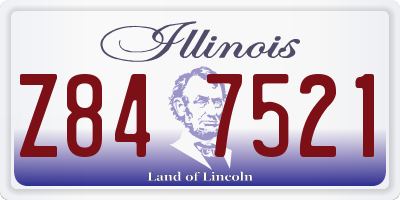 IL license plate Z847521