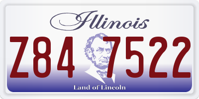 IL license plate Z847522