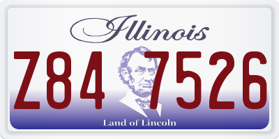 IL license plate Z847526