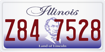 IL license plate Z847528