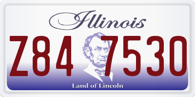 IL license plate Z847530