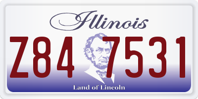 IL license plate Z847531