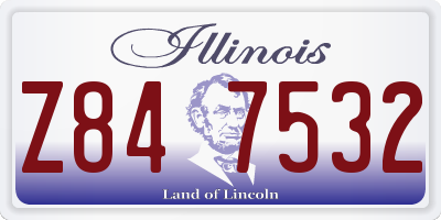 IL license plate Z847532
