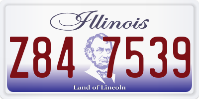 IL license plate Z847539