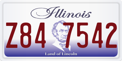 IL license plate Z847542