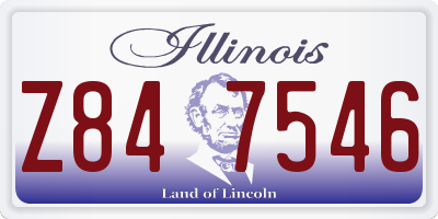 IL license plate Z847546