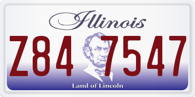 IL license plate Z847547