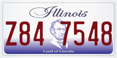 IL license plate Z847548