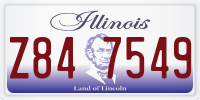 IL license plate Z847549
