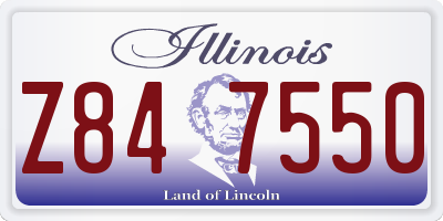 IL license plate Z847550