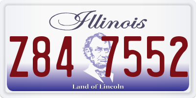 IL license plate Z847552
