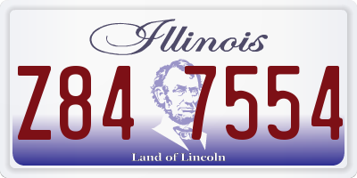IL license plate Z847554