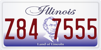 IL license plate Z847555